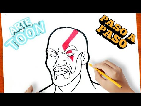 Cómo dibujar Kratos  god of war paso a paso