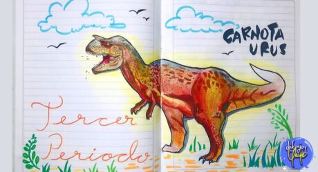 How to draw Carnotaurus Dinosaur – THIRD PERIOD