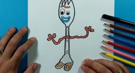 Como dibujar a Forky paso a paso – Toy Story 4 | How to draw Forky – Toy Story 4