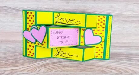 DIY – Birthday Card Ideas | Pop Up Birthday Card | Birthday Greeting card for mom | Diy pop up card