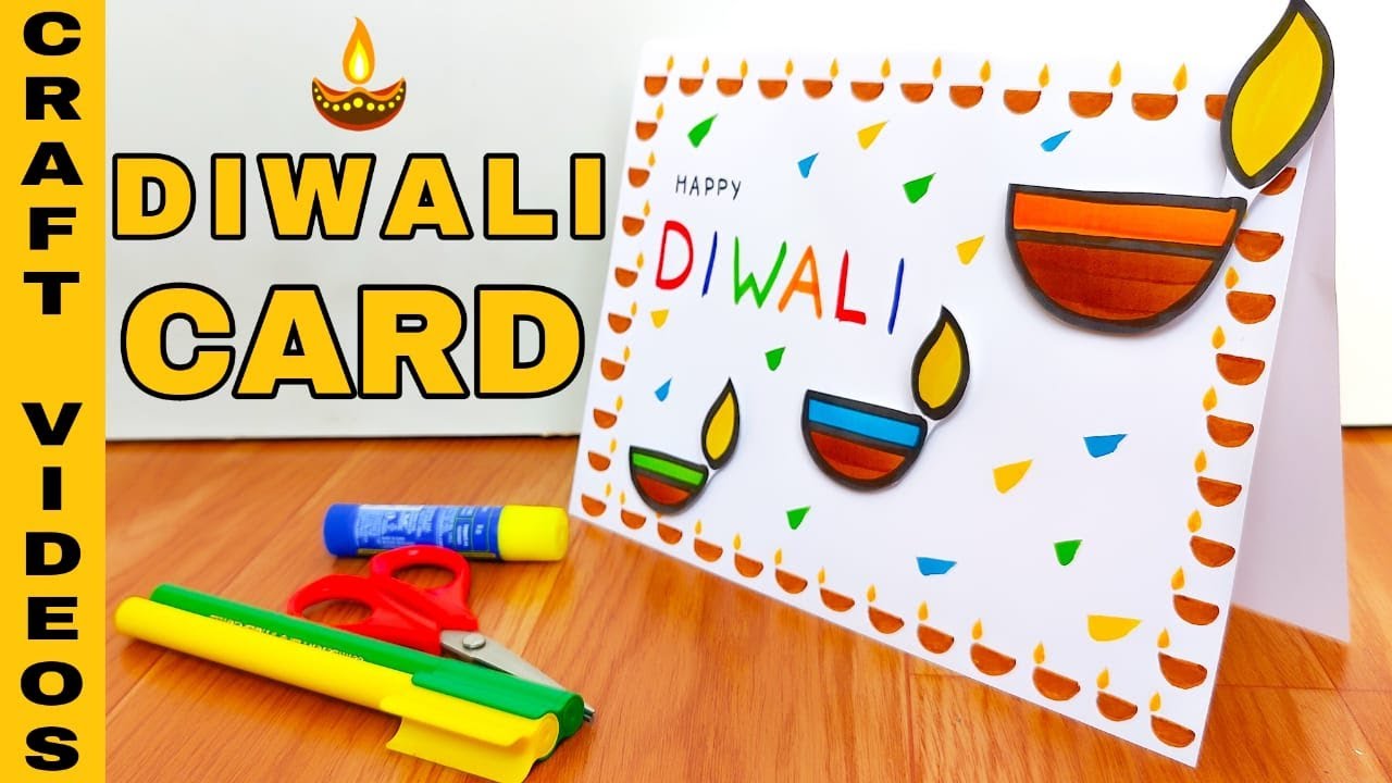 Diwali Card Making Easy