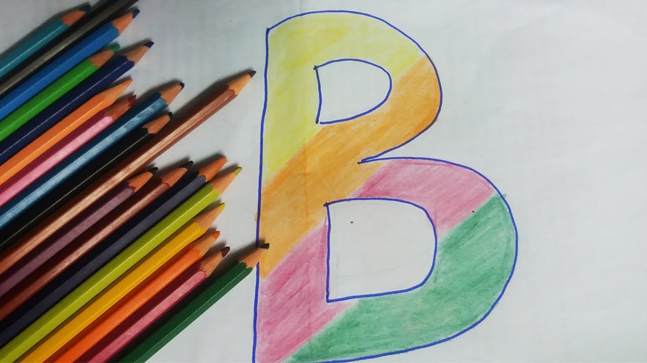 Easy And Simple B Drawing|Online Drawing Alphabet Classes