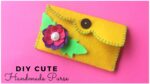 Felt Coin Purse Tutorial | Cute Handmade Purse Bag | Easy Felting Projects | Little Crafties