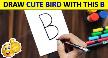 HOW TO DRAW A BIRD EASY | BIRD DRAWING FOR KIDS