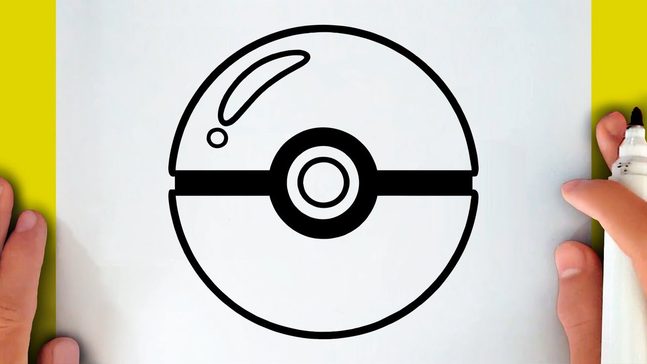 HOW TO DRAW A POKEBALL