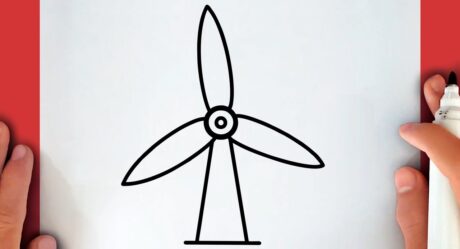 HOW TO DRAW A WIND TURBINE TOWER