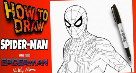 COMMENT DESSINER SPIDER-MAN | PAS DE CHEMIN À LA MAISON | ÉTAPE PAR ÉTAPE | como dibujar un spiderman pas de retour à la maison | facile