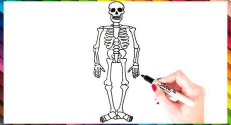 Comment dessiner un squelette étape par étape | Dessin de squelette FACILE | Tutoriels de dessin super faciles