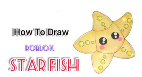 Comment dessiner une étoile de mer | Roblox Adoptez-moi un animal de compagnie | Dessins mignons