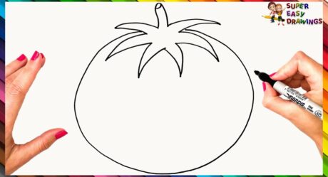 Como Dibujar Un Tomate Paso A Paso Dibujo De Tomate Facil
