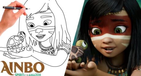 Cómo dibujar AINBO DE AINBO SPIRIT OF THE AMAZON (NUEVA película 2021)