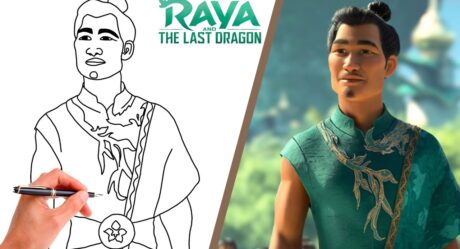 How To Draw CHIEF BENJA FROM RAYA AND THE LAST DARGON // Step-By-Step