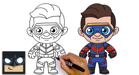 How To Draw Captain Man | Henry Danger