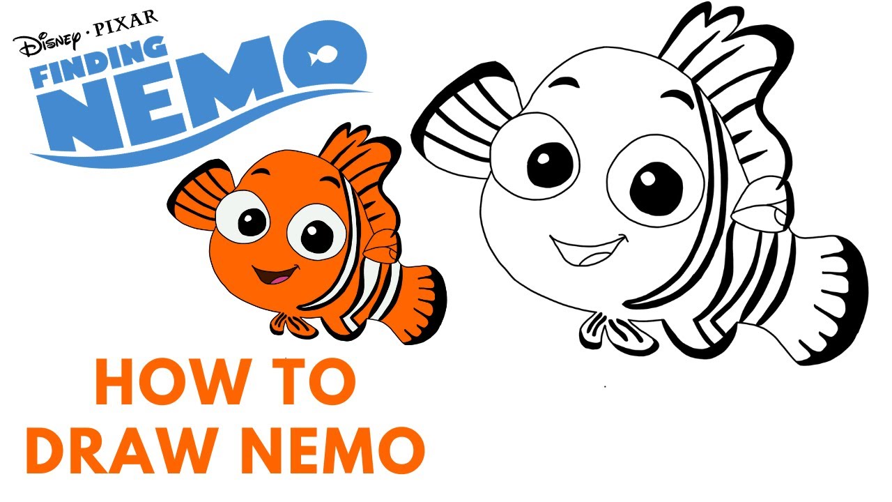 How To Draw Nemo Finding Nemo StepByStep