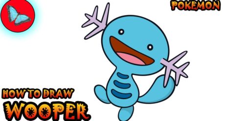 How To Draw Wooper From Pokemon | Drawing Animals