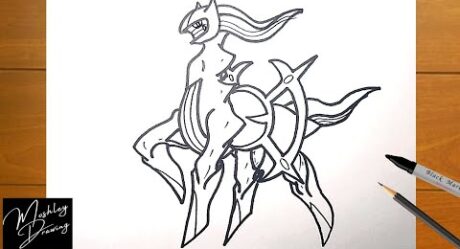 Comment dessiner Arceus de Pokemon