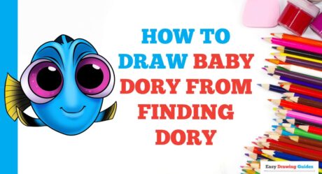 Cómo dibujar a Baby Dory de Buscando a Dory en unos sencillos pasos: Tutorial de dibujo para artistas principiantes