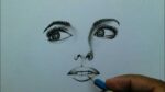 How to Draw Beautiful Girl Face Drawing / Pencil Sketch Step by Step