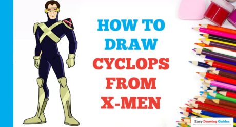 How to Draw Cyclops from X-Men in a Few Easy Steps: Drawing Tutorial for Beginner Artists