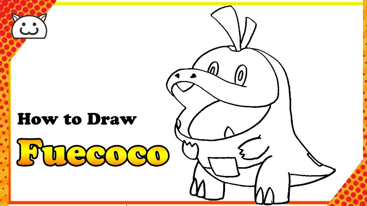 How to Draw Fuecoco Pokemon Scarlet