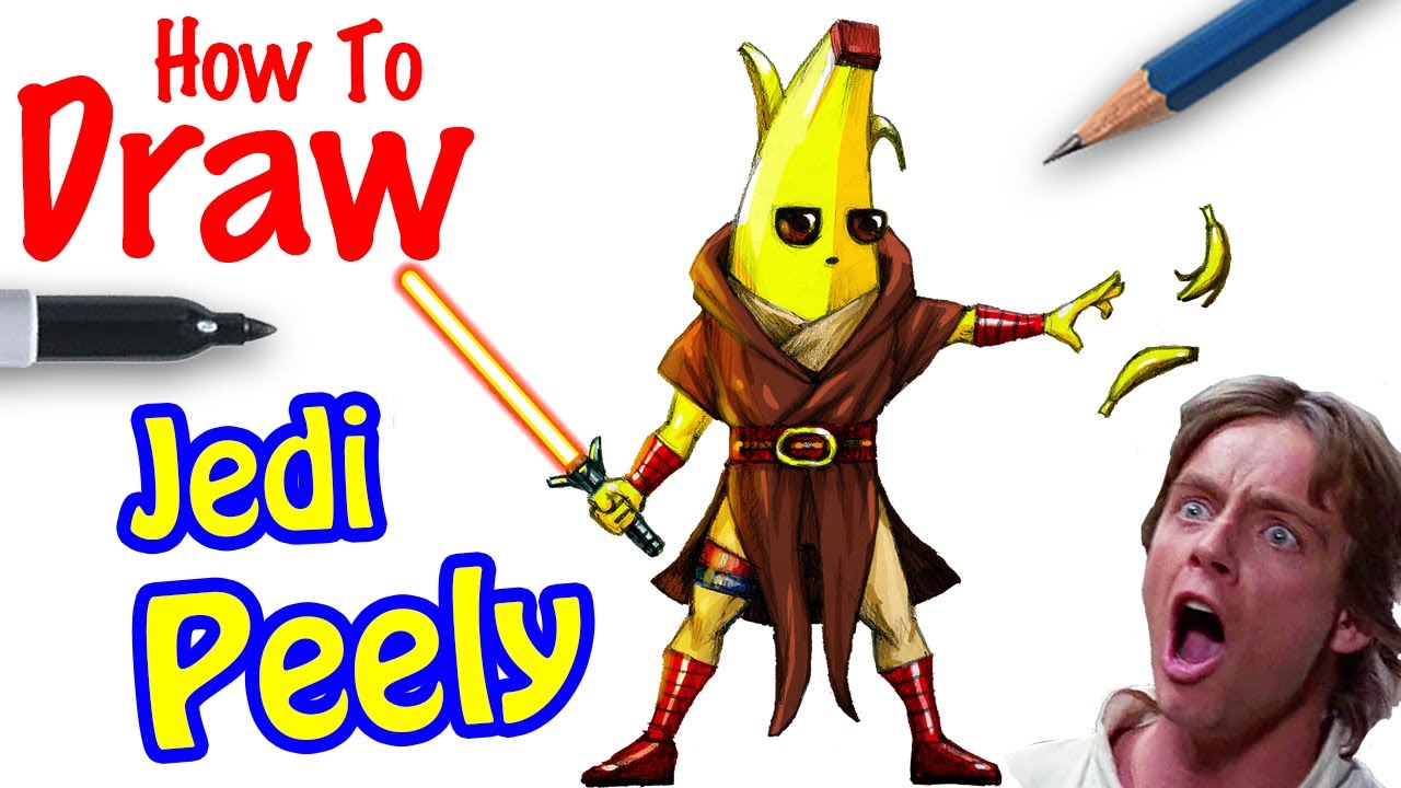 How to Draw Jedi Peely