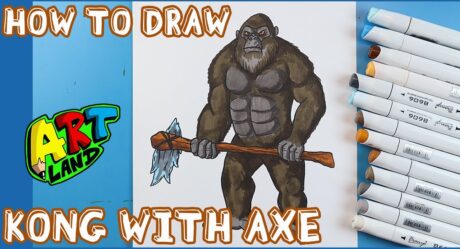 Comment dessiner KONG avec AXE !!!