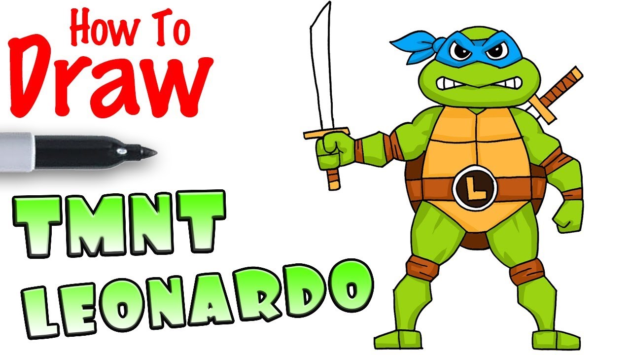 How to Draw Leonardo TMNT