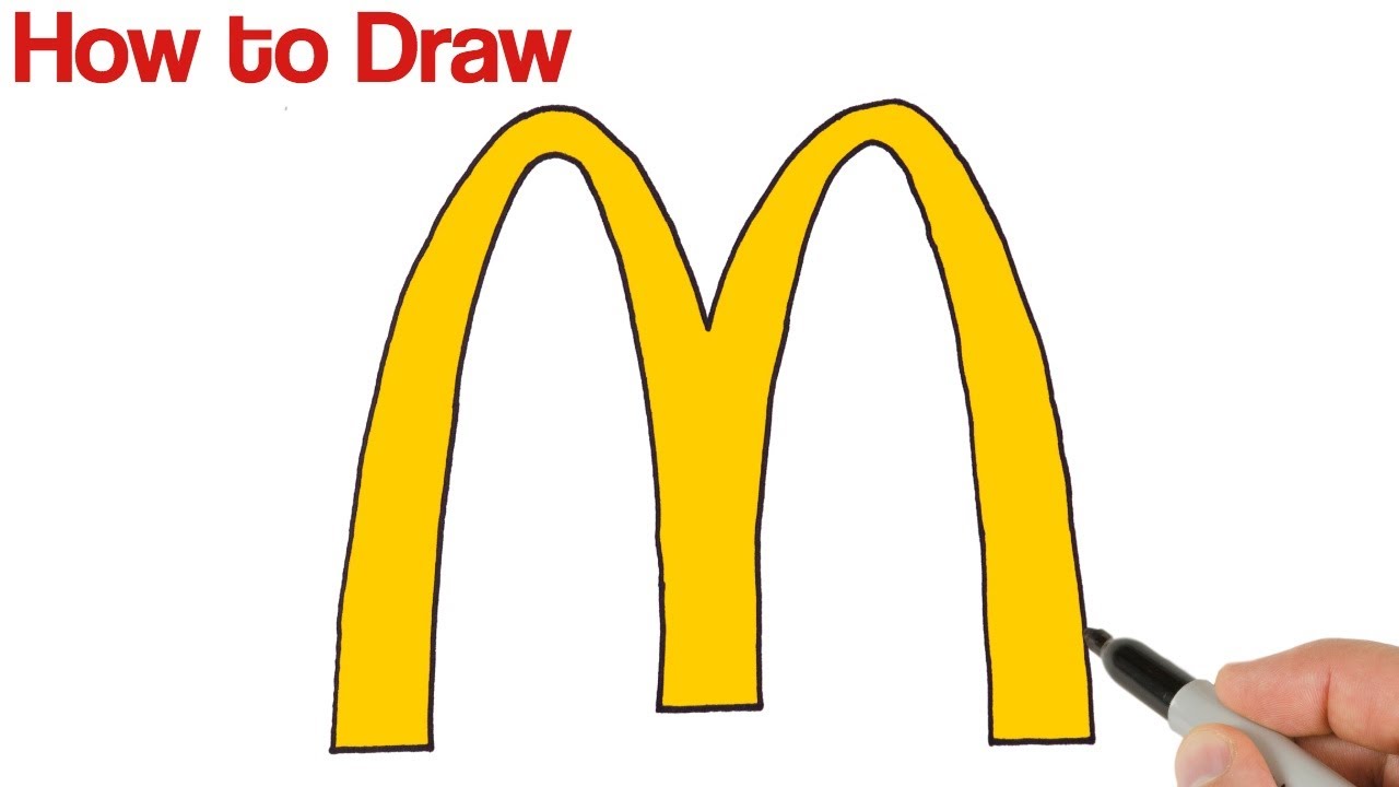 How to Draw McDonalds Logo Easy