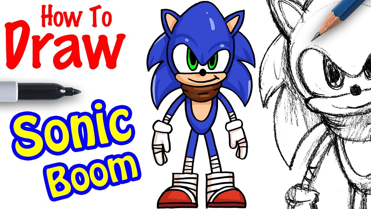 How to Draw Sonic Sonic Boom