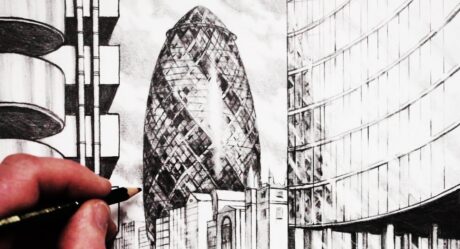 Comment dessiner le Gherkin Building Londres