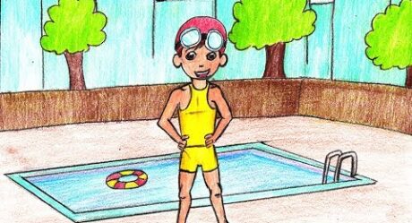 Cómo Dibujar a un Niño en Traje de Baño – Paso a Paso