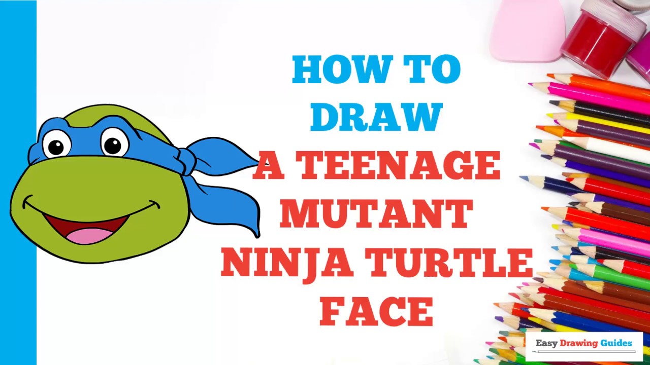 How to Draw a Teenage Mutant Ninja Turtle Face in Easy Steps Drawing