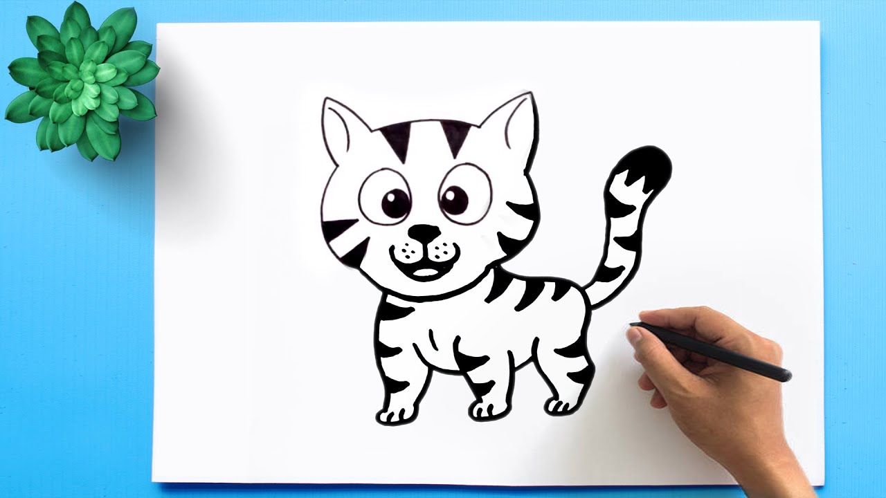 How to Draw a Tiger for Kids | Baby Tiger Drawing for Beginners