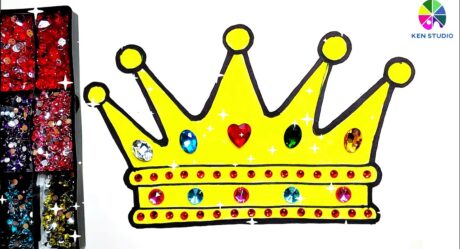 How to Draw the King Crown – An Easy Drawing tutorial for Kids & Toddlers #54