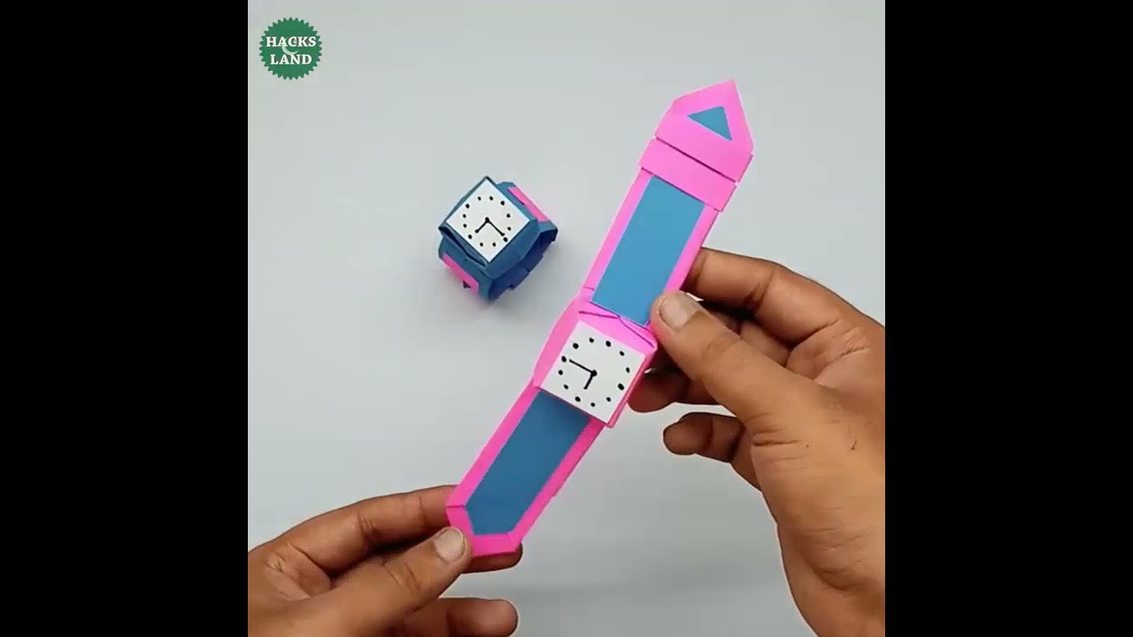 How to Make Paper Wrist Watch at Home | DIY Wrist Watch | Origami Paper Watch Ideas | #Shorts