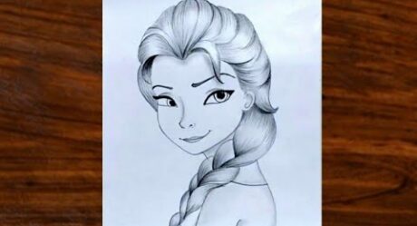 Cómo dibujar a Elsa | Dibujo fácil Frozen 2 Elsa | Cómo dibujar a la princesa Elsa de Disney | Chica anime