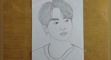 How to draw BTS Jungkook | BTS sketch | Jungkook face sketch | Jungkook sketch for beginners | 정국