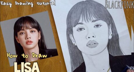 How to draw Blackpink Lisa |Lisa Drawing step by step |Lisa Manoban sketch step by step |리사