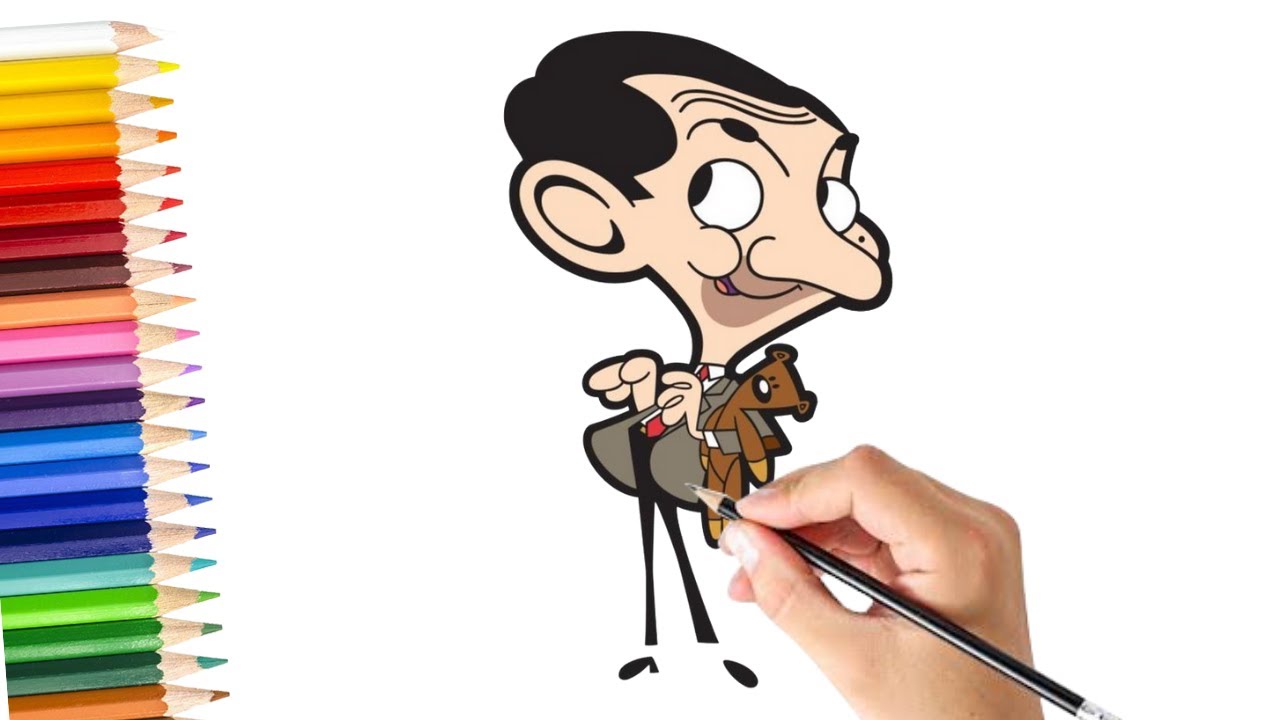 How to draw Mr. bean cartoon || Mr Bean Character Drawing easy