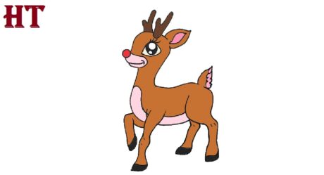How to draw Rudolph Easy for Beginners