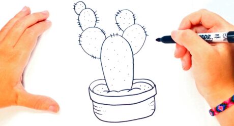 Comment dessiner un cactus pour les enfants | Tutoriel de dessin facile de cactus