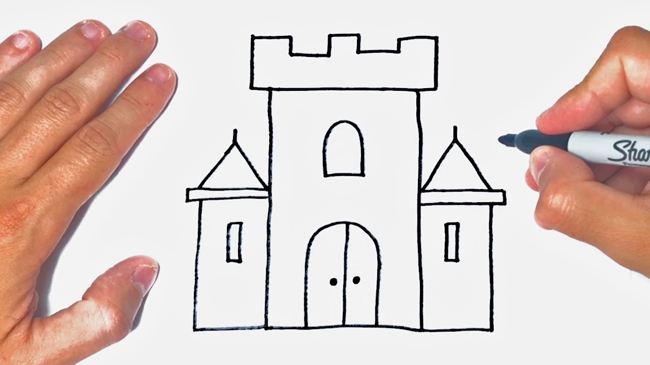 How to draw a Castle Step by Step | Castle Drawing Lesson