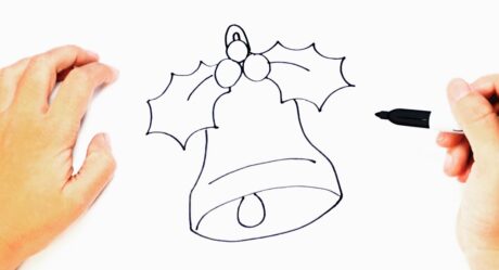 Comment dessiner une cloche de Noël étape par étape | Dessins de Noël