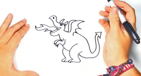 Cómo dibujar un dragón paso a paso | Lección de dibujo de dragón