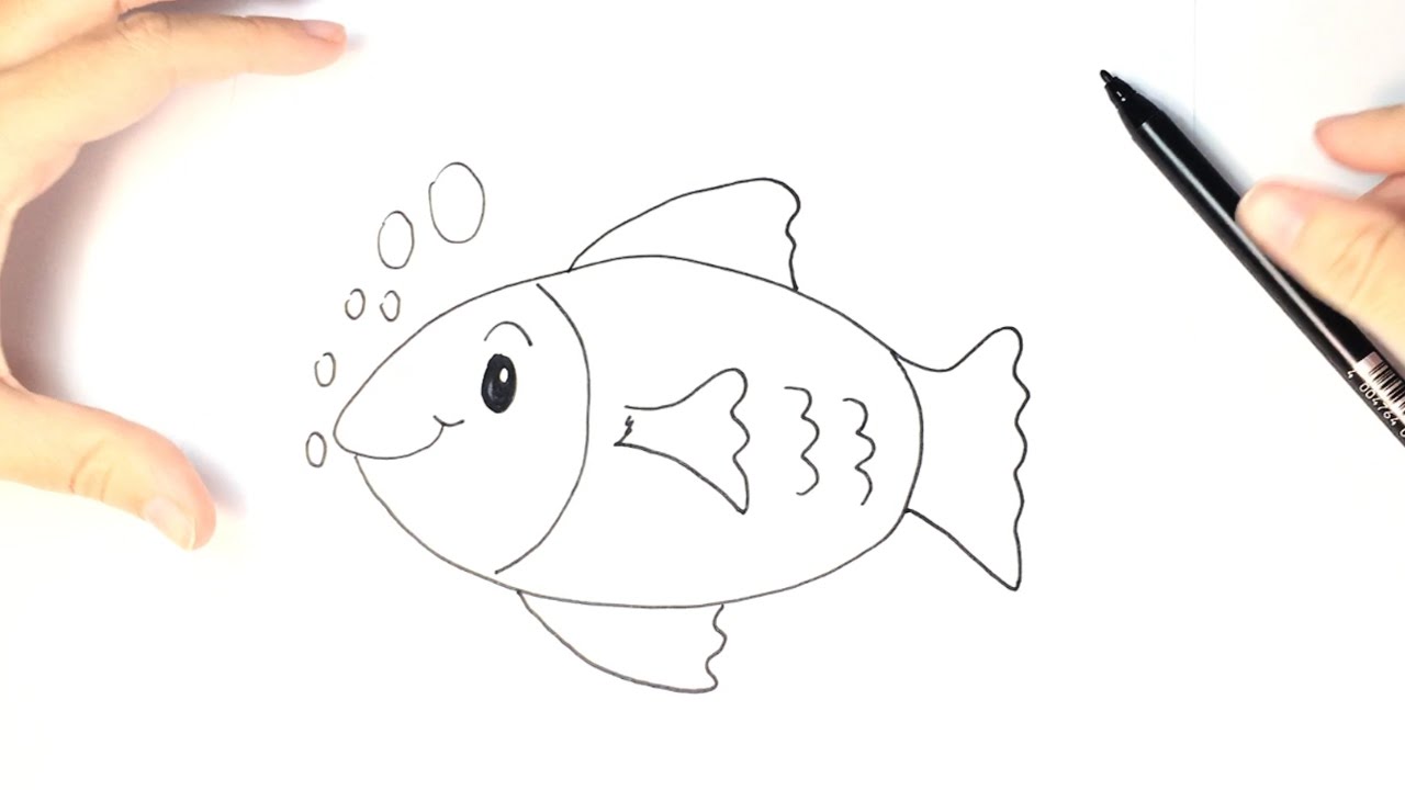How to draw a Fish for Kids