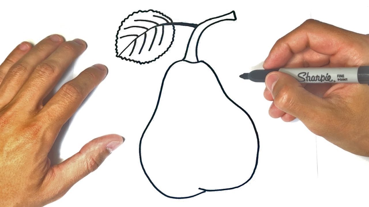 How to draw a Pear Step by Step Drawings Tutorials
