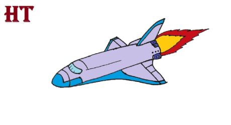 Cómo dibujar un transbordador espacial fácil para principiantes