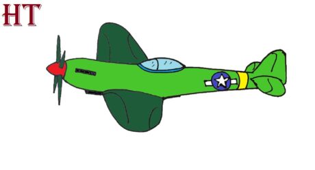 Comment dessiner un avion de chasse ww2 Facile