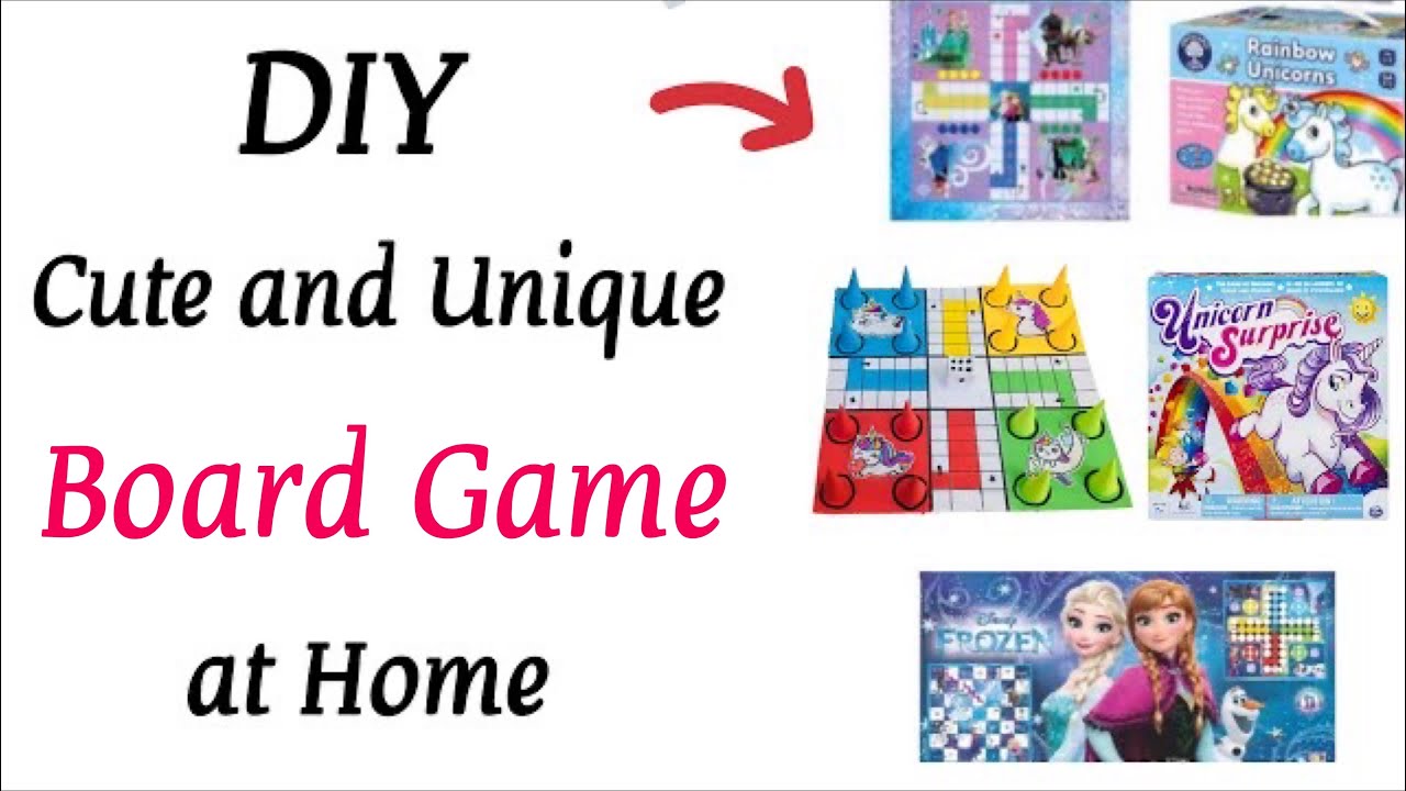 How to make Unicorn Board Game/DIY Paper Game making/Easy Game with paper/ Paper craft / paper game