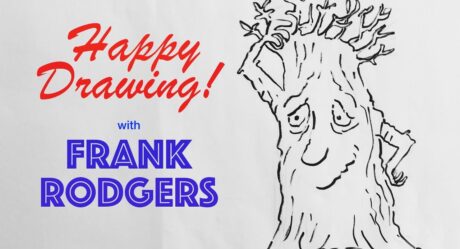 Ilustración para niños. Cómo dibujar un personaje de árbol de dibujos animados – ¡Dibujo feliz! con frank rodgers